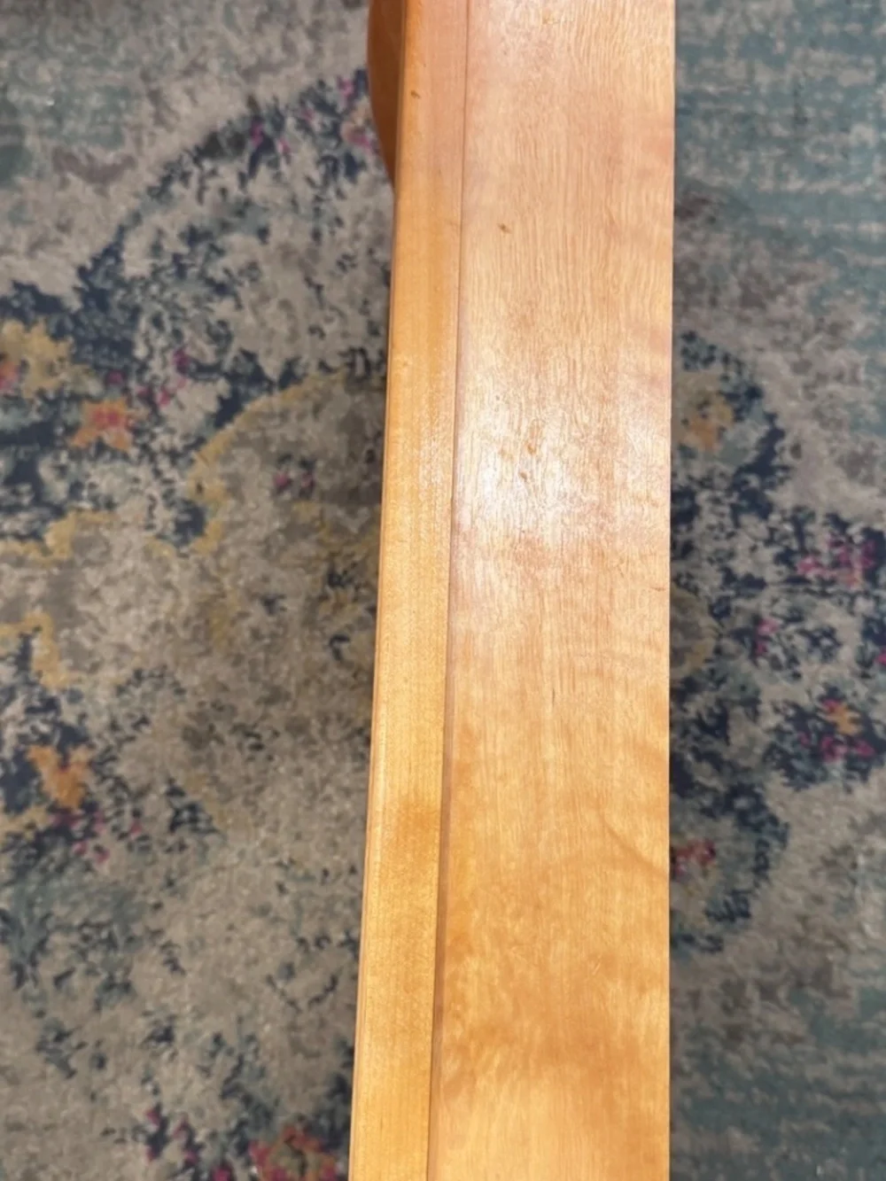 Wooden Hangable Mantle Clock in Beachwood From German Clockmaker Junghans